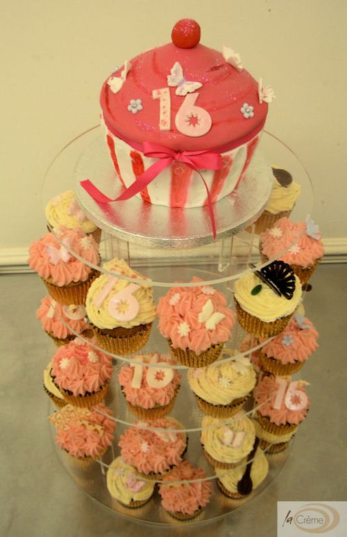 16th Birthday Cake Ideas For Girls. Birthday Party Cup Cakes