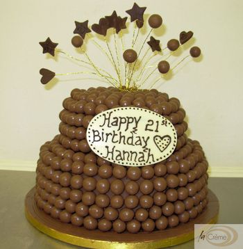 Chocolate Birthday Cake on Birthday Cakes  21st Maltesers Birthday Cake