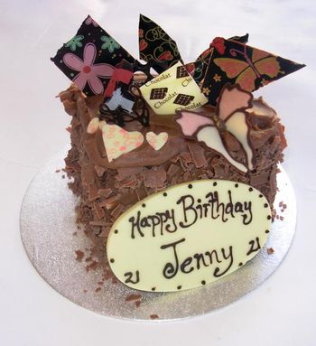 Chocolate Birthday Cakes on Birthday Cakes  Happy Birthday Jenny