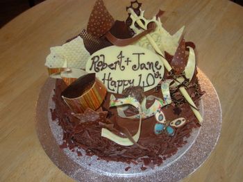 40th Birthday Cake on Chocolate Birthday Cake For A 40th Birthday