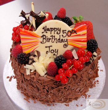 Chocolate Birthday Cake on Birthday Cakes  Fruit   Chocolate Birthday Cake