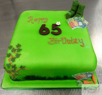 Birthday Cake Image on Birthday Cakes  Gardening 65th Birthday Cake