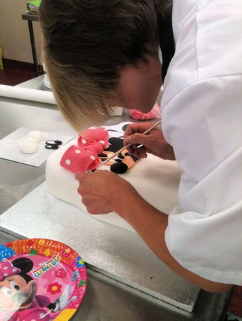 Minnie Mouse Birthday Cakes on Birthday Cakes  Mel Making Minnie Mouse Cake