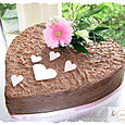 Chocolate Heart Shaped Wedding Cake