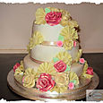 3 tier wedding cake by la creme patisserie