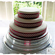 Chocolate 3 tier wedding cake