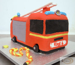 Fire Engine birthday Cake