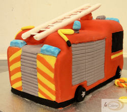 Fire Engine birthday Cake 2