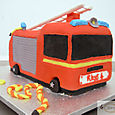 Fire Engine birthday Cake