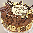 Musical Chocolate 18th Birthday Cake