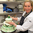 Sian and her Frog Wedding Cake 3