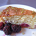 Blackberry and lime cake