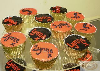 Red and Black cup cakes