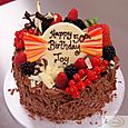 Fruit & Chocolate Birthday Cake