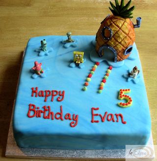Sponge Bob 5th Birthday Cake