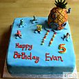 Sponge Bob 5th Birthday Cake
