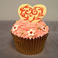 La Creme Heart Cup Cake