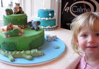 Isabel & the jungle birthday cake