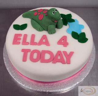 Dinosaur 4th Birthday Cake