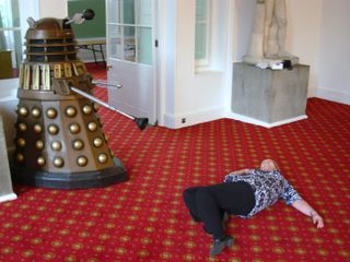 Sian Hindle stunned by Dalek