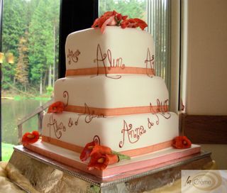 Alun & Anna's 3 tier Wedding Cake