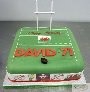 Welsh Rugby 71st Birthday Cake