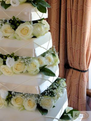 Ivory Wedding Cake 1