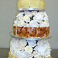 White & Milk Chocolate Wedding Cheesecakes