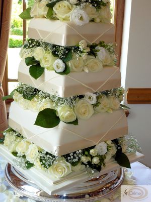 Ivory Wedding Cake 6