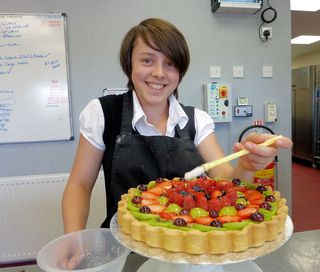 Mel making fruit tarts