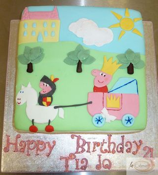 La Creme Peppa Pig The Brave Birthday Cake