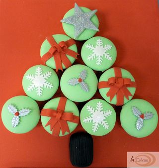 Christmas Tree Cupcakes s