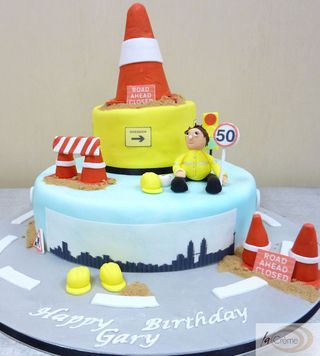 50th Birthday Cake for Civil Engineer s