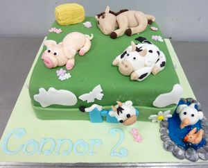 Farmyard Birthday Cake