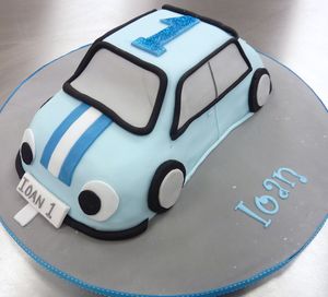 Ioan 1st Birthday Car Cake