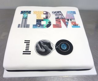 IBM 100 years celebration cake