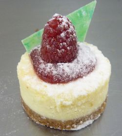 Raspberry Baked Mini Patisserie Cheesecake