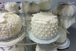 Individual Winter Wedding Cakes