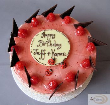 Raspberry Birthday Cake L