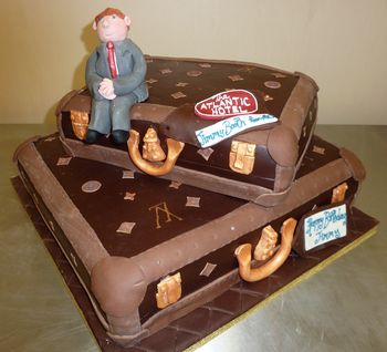 Suitcase Cake for the Atlantic Hotel