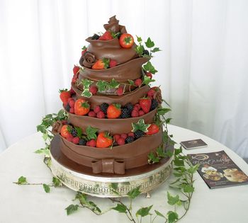 5 Tier Chocolate Wedding Cake