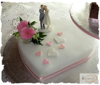 Heart Shaped Wedding Cake